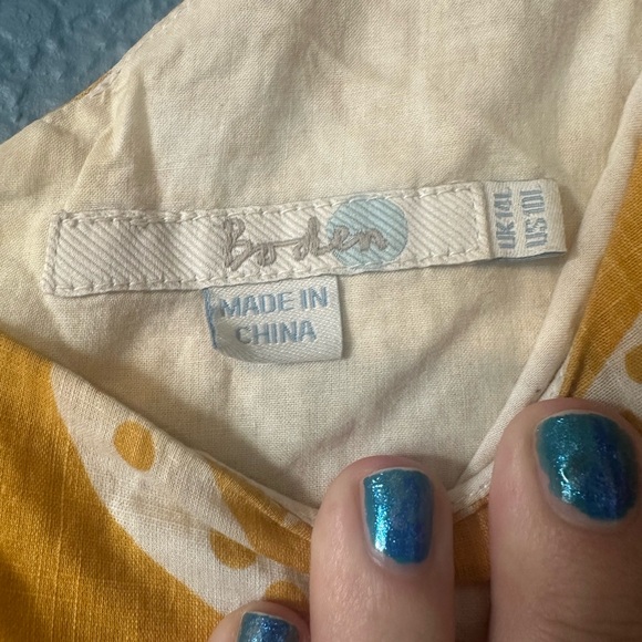 Boden Nancy Sunflower Sundress size 10 - Picture 3 of 3
